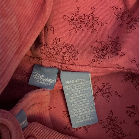 Disney Pink Winnie the Pooh set of overall and matching corduroy jacket . - Picture 5 of 5